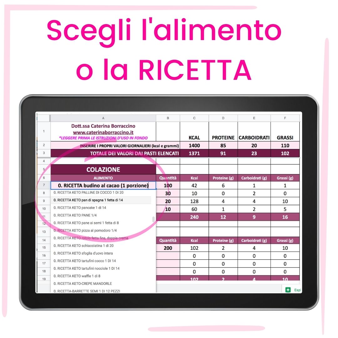CREA IL TUO MENU CREA IL TUO MENU